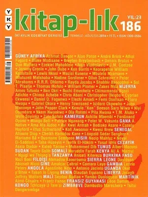 Kitap-lık Aylık Edebiyat Dergisi Temmuz - Ağustos 2016 - 186