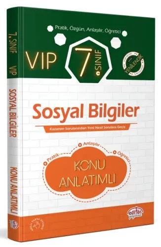 Editör Yayınları 7. Sınıf Sosyal Bilgiler VIP Konu Anlatımlı