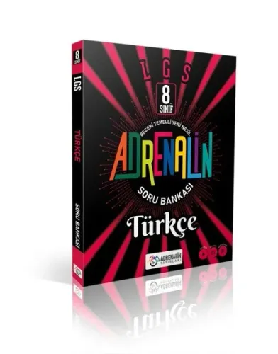 Adrenalin Yayınları 8. Sınıf LGS Türkçe Soru Bankası