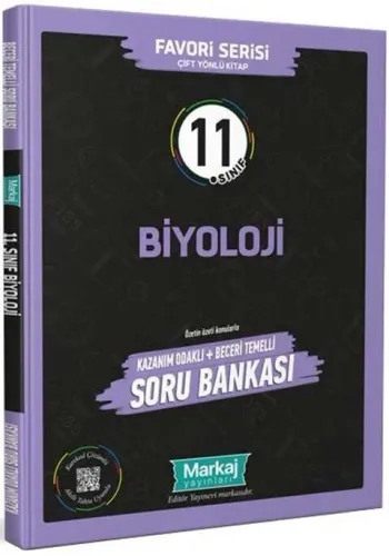 Markaj Yayınları 11. Sınıf Favori Serisi Biyoloji Kazanım Odaklı Beceri Temelli Soru Bankası