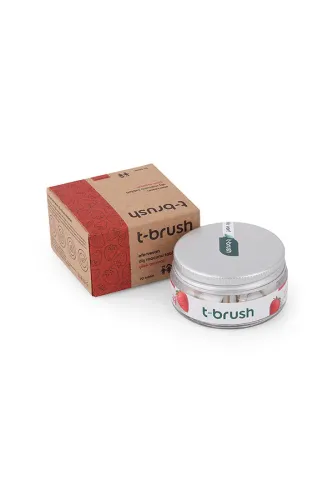 Çilek Aromalı Flörürsüz Diş Macunu Tableti