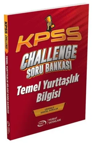 Murat Yayınları KPSS Temel Yurttaşlık Bilgisi Vatandaşlık CHALLENGE Soru Bankası Çözümlü