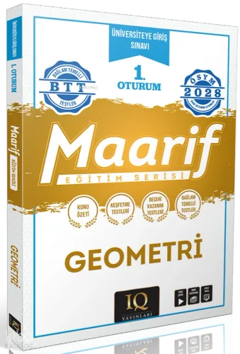 IQ Yayınları TYT Geometri Maarif Eğitim Serisi 1. Oturum 2028