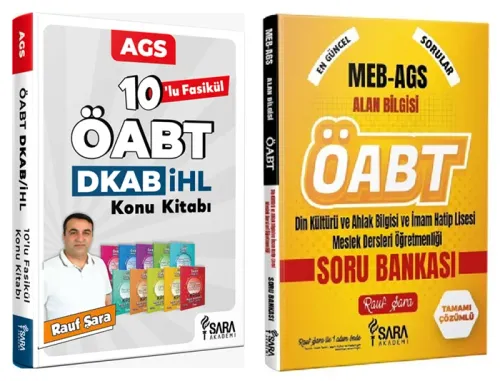 Şara Akademi 2026 ÖABT MEB-AGS Din Kültürü Konu Anlatımlı Set ve Soru Bankası Seti