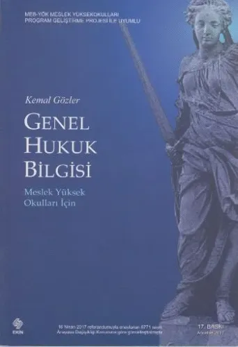 Genel Hukuk Bilgisi (Meslek Yüksek Okulları İçin)