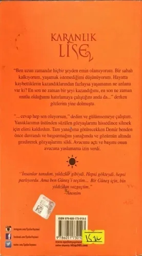 Karanlık Lise 2 Alya Öztanyel Epsilon Yayıncılık