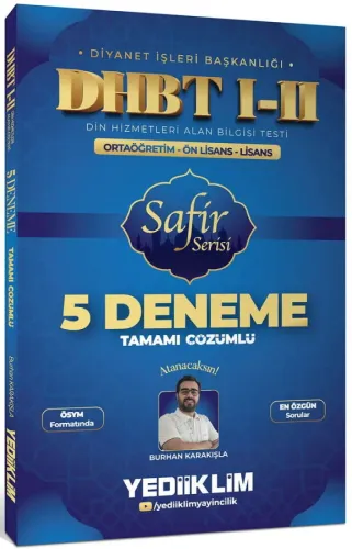 Yediiklim Yayınları DHBT I-II Ortaöğretim - Ön Lisans - Lisans Safir S