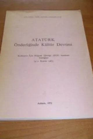 Atatürk Önderliğinde Kültür Devrimi