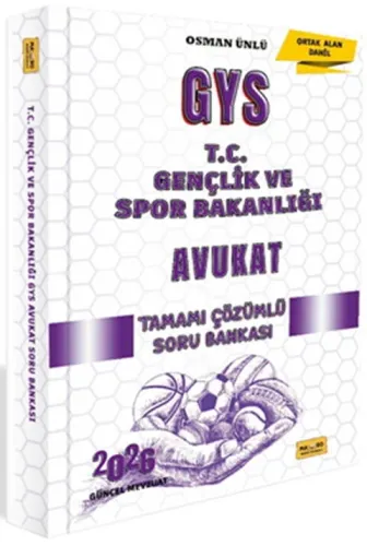 Makro Kitap 2026 T.C. Gençlik ve Spor Bakanlığı GYS Avukat Tamamı Çözü