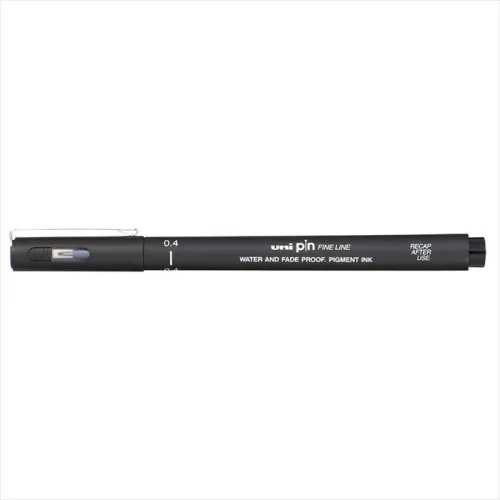 Uni PiN 0.4 fine line Akrilik Uçlu Kalem Siyah