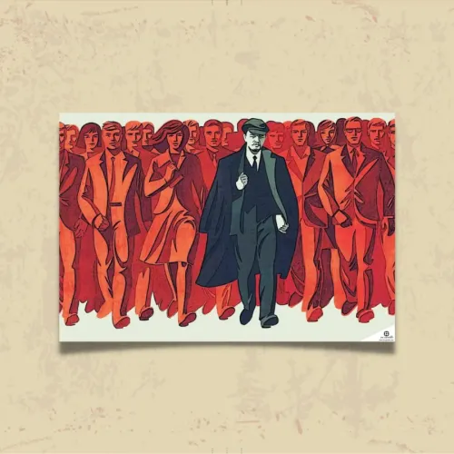 POSTER 0086 - LENİN - KUŞE KAĞIT (33X48) | V. İ. Lenin | Yar Poster
