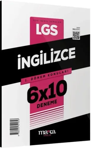 Marka Yayınları 2024 LGS 1. Dönem Konuları İngilizce 6 Deneme
