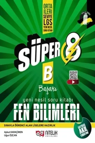 Süper 8. Sınıf Fen Bilimleri B Başarı Yeni Nesil Soru Kitabı