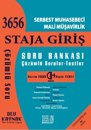 SMMM STAJA GİRİŞ SORU BANKASI Devrim ERGÜN
