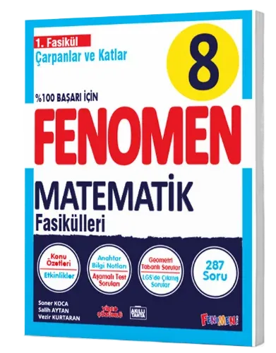 Fenomen 8. Sınıf Matematik 1.Fasikül Çarpanlar ve Katlar
