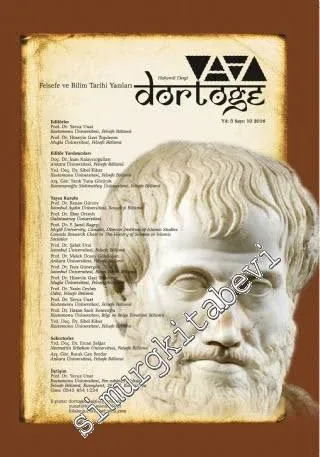 Dörtöğe Dergisi: Felsefe ve Bilim Tarihi Yazıları - Sayı: 10  1    Aralık