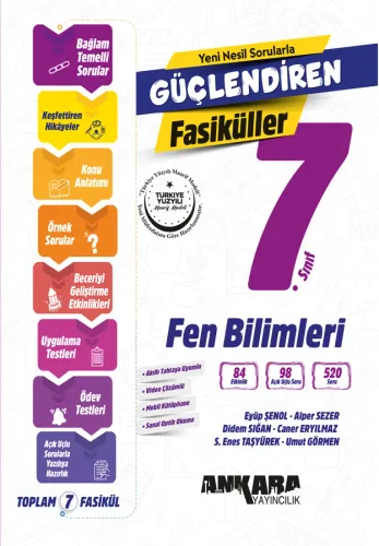 Ankara 7. Sınıf Fen Bilimleri Güçlendiren Fasiküller