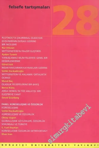 Felsefe Araştırmaları 28. Kitap -