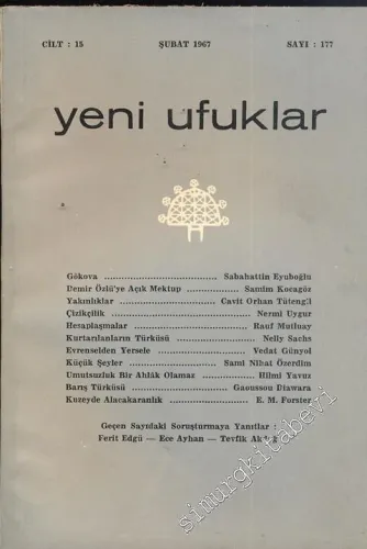 Yeni Ufuklar Aylık Sanat Fikir Dergisi - Sayı: 177, Şubat 1967       1967