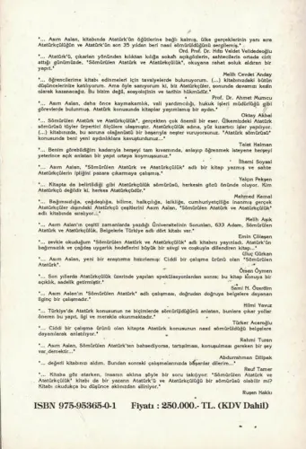 Sömürülen Atatürk ve Atatürkçülük (İmzalı-İthaflı) Asım Aslan Adaş %64