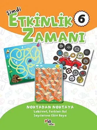 Şimdi Etkinlik Zamanı 6 – Noktadan Noktaya Labirent,Farkları Bul Sayılarına Göre Boya