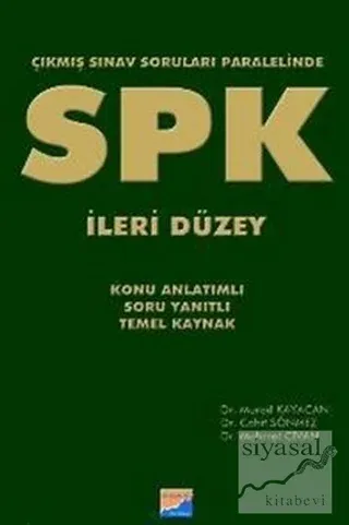 SPK İleri Düzey Çıkmış Sınav Soruları Paralelinde