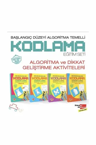 Başlangıç Düzeyi Algoritma Temelli Adım Adım Kodlama 4'lü Kitap Seti