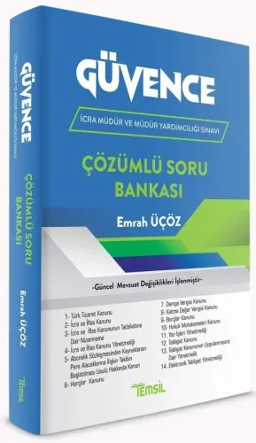Güvence İcra Müdür ve Yardımcılığı Soru Bankası Çözümlü