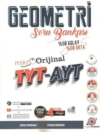 Orijinal TYT AYT Geometri Mikro Soru Bankası