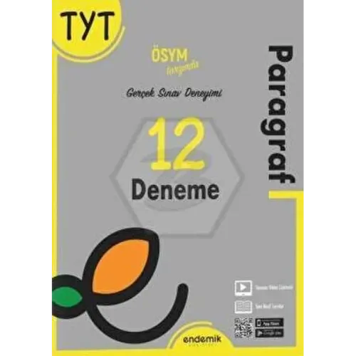 ENDEMİK 2023 TYT PARAGRAF 12'Lİ DENEME SINAVI