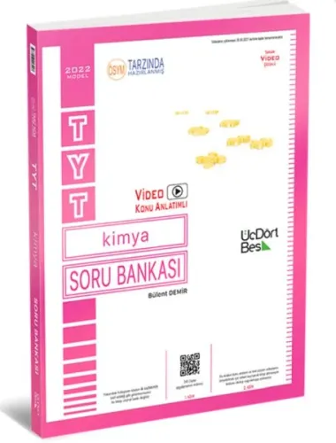 Üç Dört Beş 2022 TYT Kimya Soru Bankası %27 indirimli Bülent Demir
