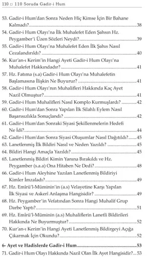 110 Soruda Gadir-i Hum Muhammed Deştî 110 Soruda Gadir-i Hum Muhammed Deştî