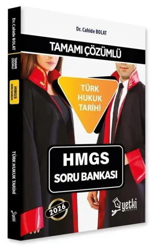 Yetki Yayınları 2026 HMGS Türk Hukuk Tarihi Soru Bankası Çözümlü