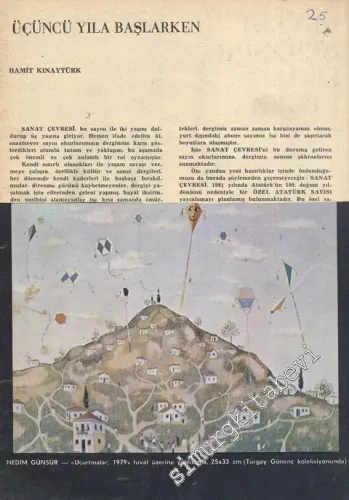Sanat Çevresi Aylık Sanat Dergisi Kasım 1980; Sayı: 25    - Sayı: 25      Kasım