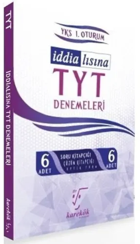2024 Karekök Yayınları TYT Tüm Dersler İddialısına 6 Deneme
