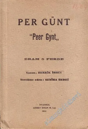 Per Günt ( Peer Gynt ) -        1933