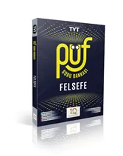 IQ YAYINLARI TYT FELSEFE PÜF SORU BANKASI