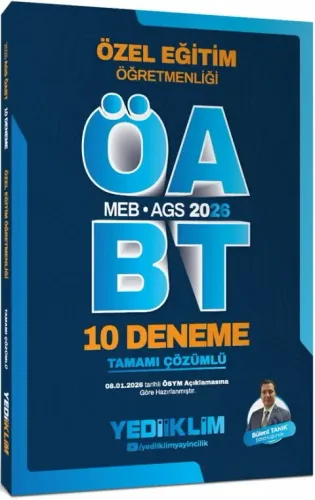 Yediiklim Yayınları 2026 MEB AGS ÖABT Özel Eğitim Öğretmenliği Tamamı Çözümlü 10 Deneme