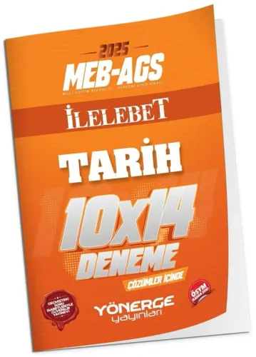 Yönerge Yayınları 2025 MEB-AGS Tarih 10x14 Deneme Çözümlü