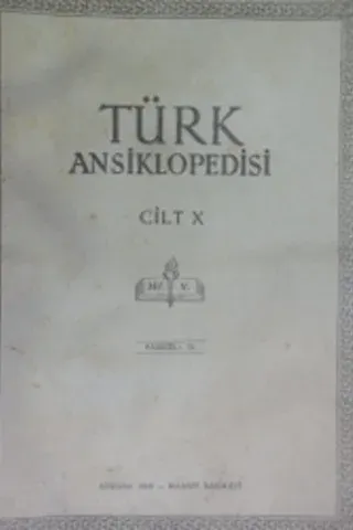 Türk Ansiklopedisi Cilt X Fasikül 76