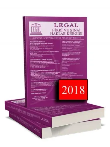Legal Fikri ve Sınai Haklar Dergisi ( 2018 Yılı Aboneliği ) ( 4 Sayı )