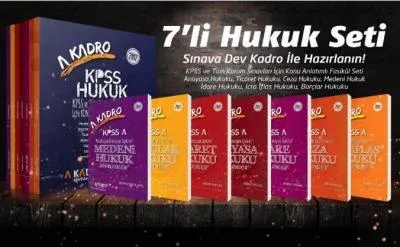 KPSS Hukuk Konu Anlatımlı Modüler Set (7'li Hukuk Seti)