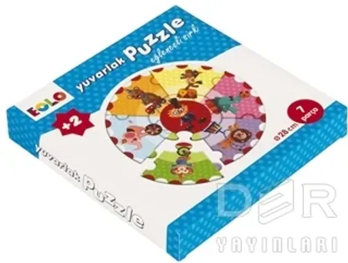 Eğlenceli Sirk - Yuvarlak Puzzle