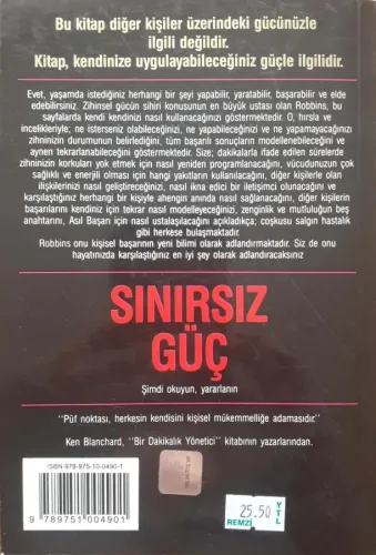 Sınırsız Güç -Kişisel Başarıda Zirveye Ulaşmanın Yolu Anthony Robbins 
