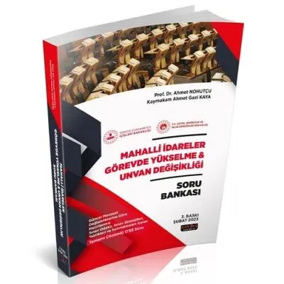 Mahalli İdareler Görevde Yükselme ve Unvan Değişikliği Soru Bankası