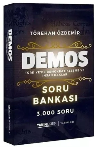 Yakın Eğitim Yayınları  Kaymakamlık Hakimlik KPSS Türkiyede Demokratikleşme ve İnsan Hakları Demos Soru Bankası