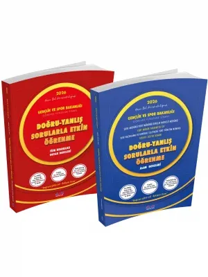 Rakipsiz Uzem 2026 Görevde Yükselme Gençlik ve Spor Bakanlığı Personeli Doğru - Yanlış Sorularla Etkin Öğrenme Seti