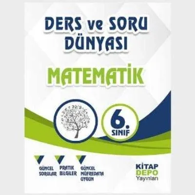 Kitap Depo 6. Sınıf Matematik Ders ve Soru Dünyası-YENİ