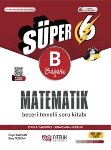 Nitelik Yayınları 6. Sınıf Matematik B Beceri Temelli Soru Kitabı