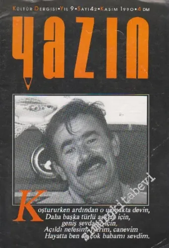 Avrupa'da ve Türkiye'de Yazın Kültür Dergisi - Sayı: 42    9  Kasım